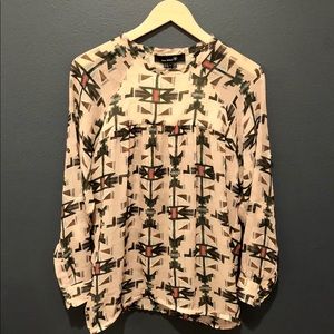 Isabel Marant Pink Patterned Silk Top